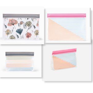 4 Reusable Snack Bags- 2 Small & 2 Medium-NWOT